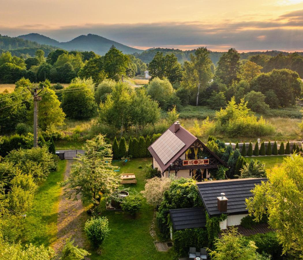 Smyrkowy Dom Z Kominkiem Z Goraca Balia Kolo Karpacza Janowice Wielkie Luaran gambar